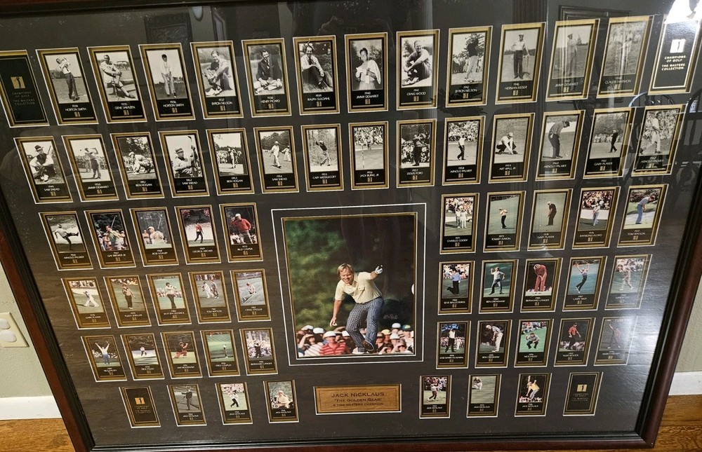 Champions of Golf Masters Collection Professionally Framed