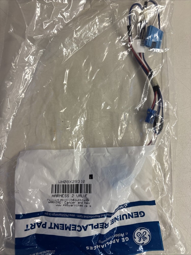 GE GTW325ASW0WW Washer Valve Wire Harness WH08X29310 OEM Replacement