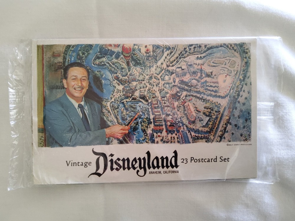 Vintage 1950s 1960s Disneyland Postcard Set - 23 Retro Walt Disney Collectibles