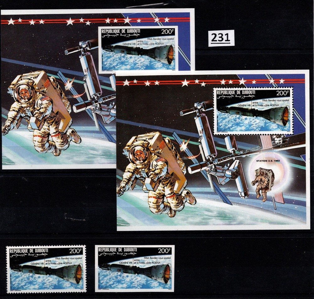 # DJIBOUTI - MNH - PERF+IMPERF - SPACE