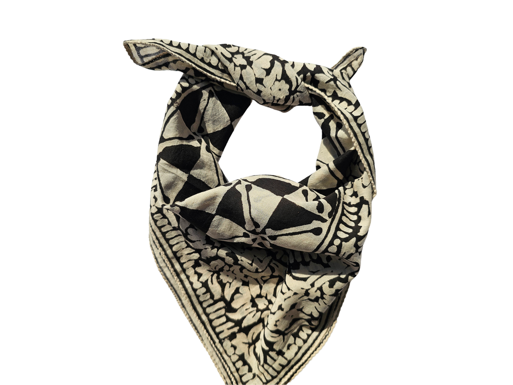 Boho Cotton Bandana Neck Scarf 100% Soft Cotton Bohemian Style