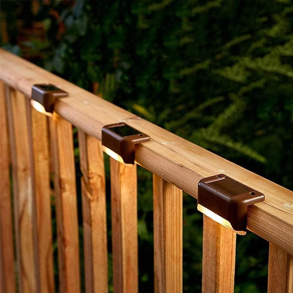Solar LED Deck Lights Path Outdoor 4 pack Lights Stairs Pathway Wall Path