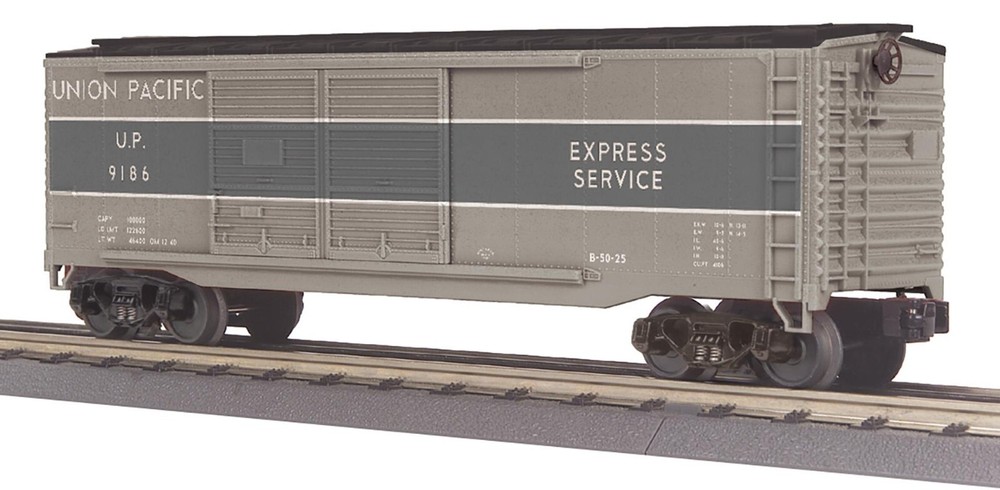 MTH/Railking 30-71227: U.P.  40' Double Door BC  '0' Gauge 3 Rail MINT IN BOX