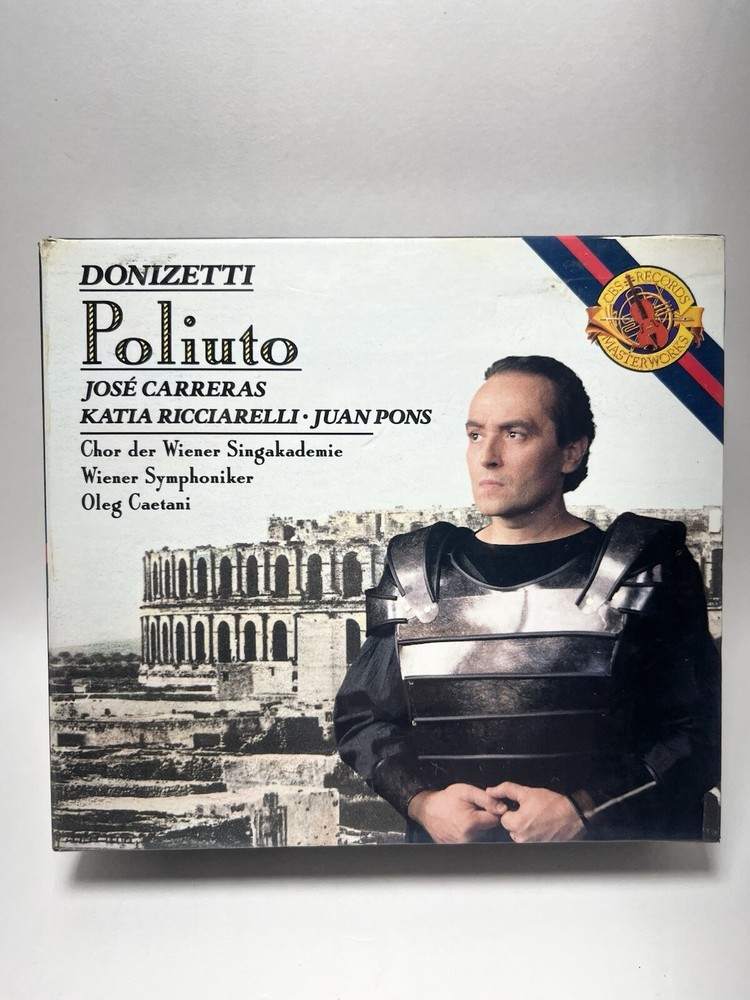 Donizetti Poliuto Jose Carreras Katina Ricciarelli Juan Pons Caetani 2CD Set CBS
