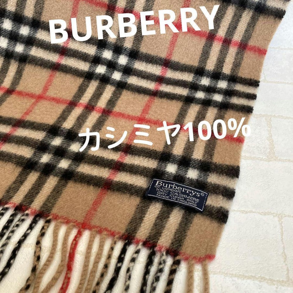 Cashmere 100 Burberry Scarf Nova Check Made In England Beige Women Scarf Accesso