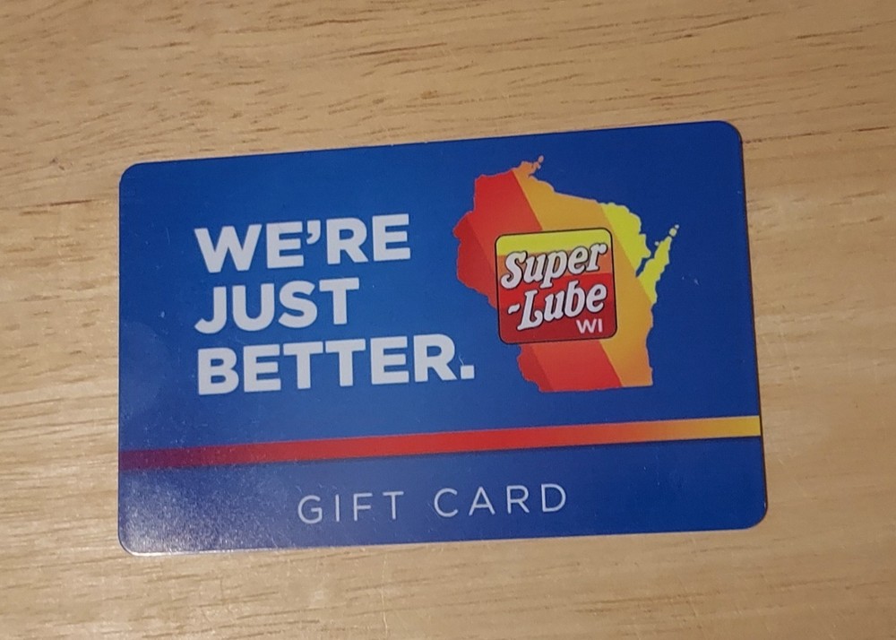 $25 Super Lube Oil Change Gift Card with Free Shipping in Wisconsin  -image