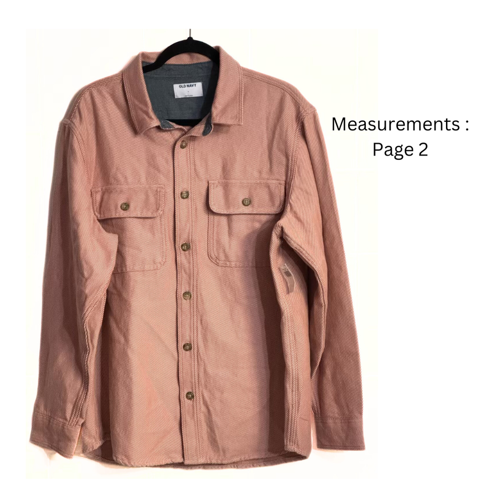 Heavy-Weight Cotton Unisex Overshirt Sz: L / Dusty Pink Regular-Fit Outerwear