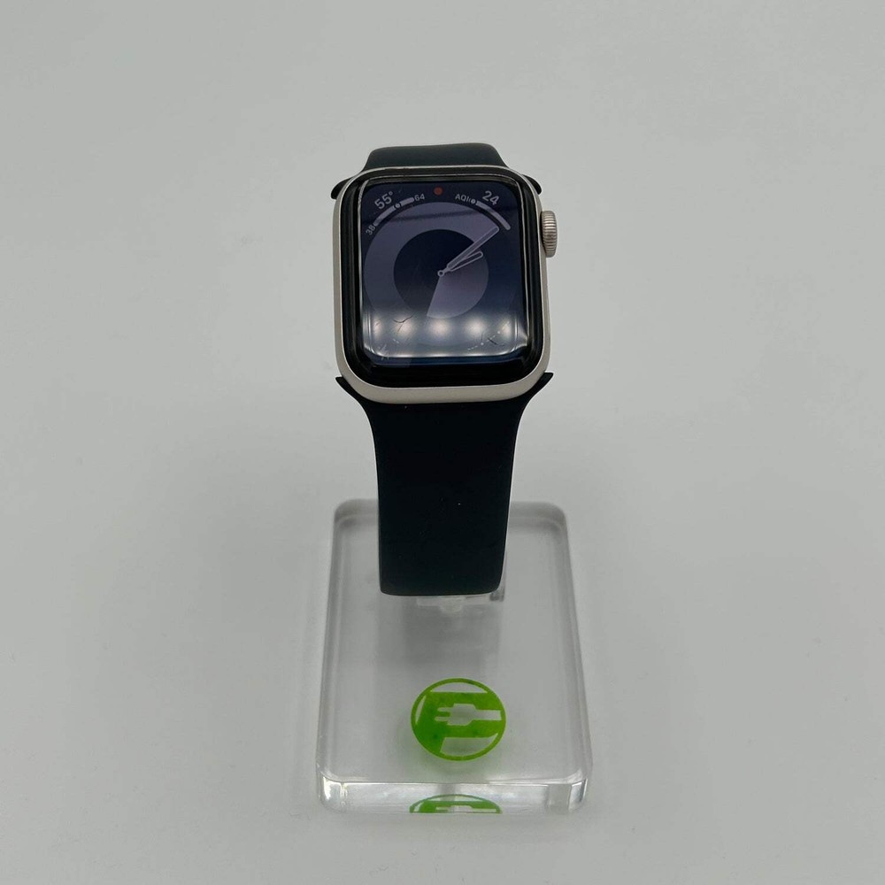 Unlocked Apple Watch SE 2nd Gen 40MM Silver Aluminum Navy Blue Band MNTK3LL/A