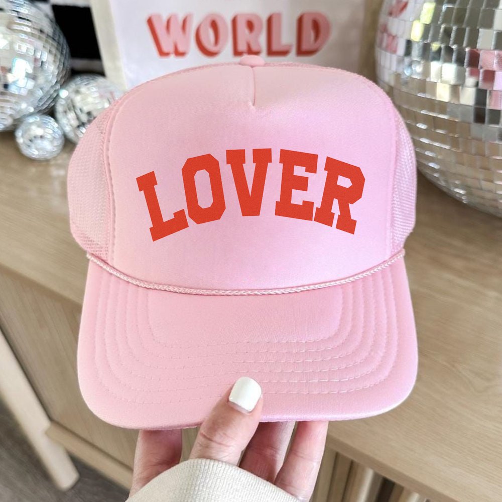 LOVER Trucker Hat Cute Hat For Valentines Day honeymoon Galentines Day Wedding