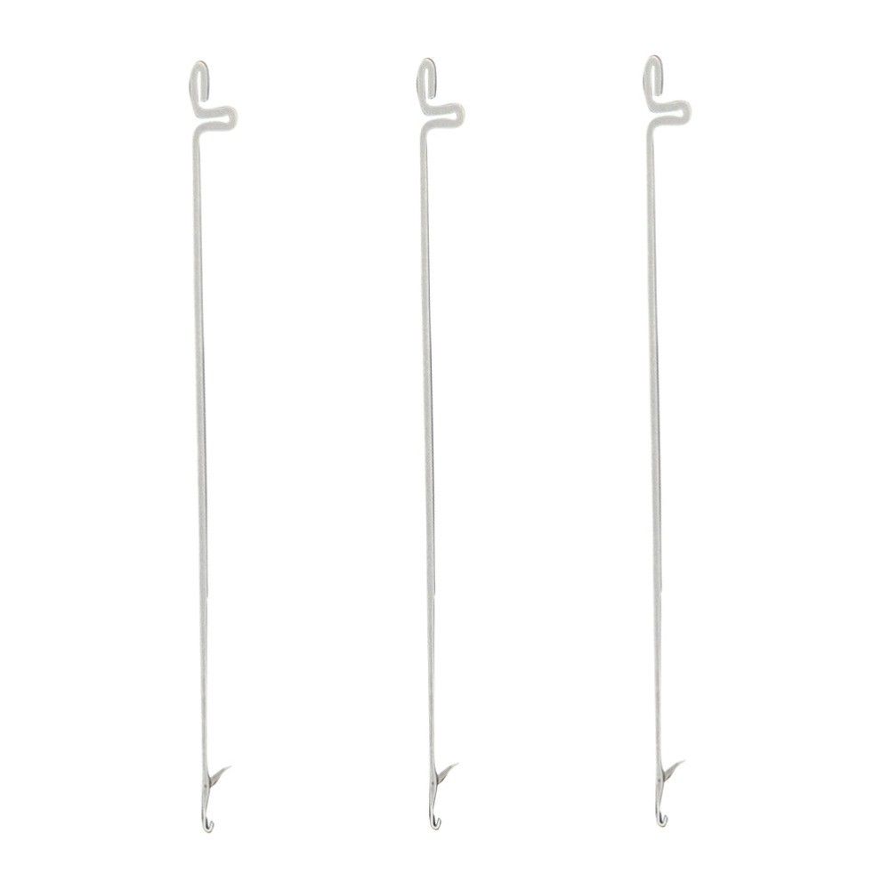 3pcs Stainless Steel Crochet Loop Hooks for Bracelet Making DIY Craft