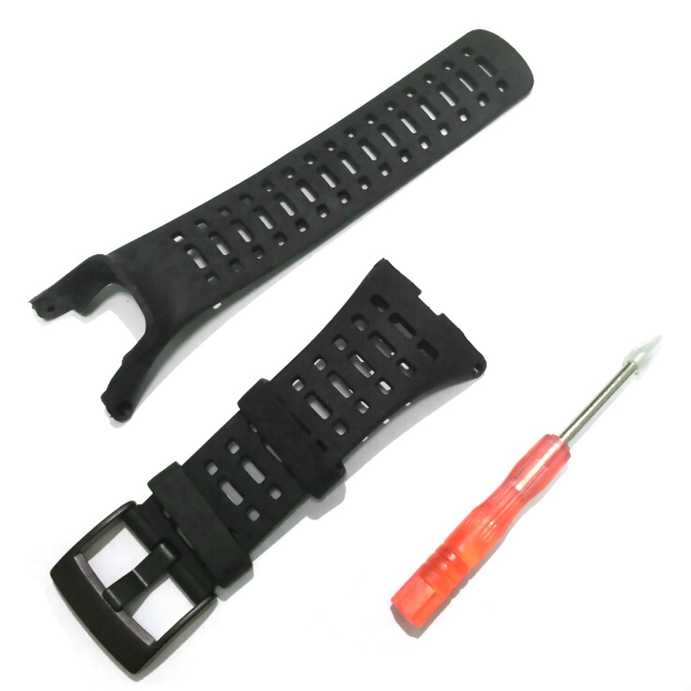 Black Rubber Watch Band Replacement Strap  For Suunto Ambit 3 Peak/Ambit 2 B