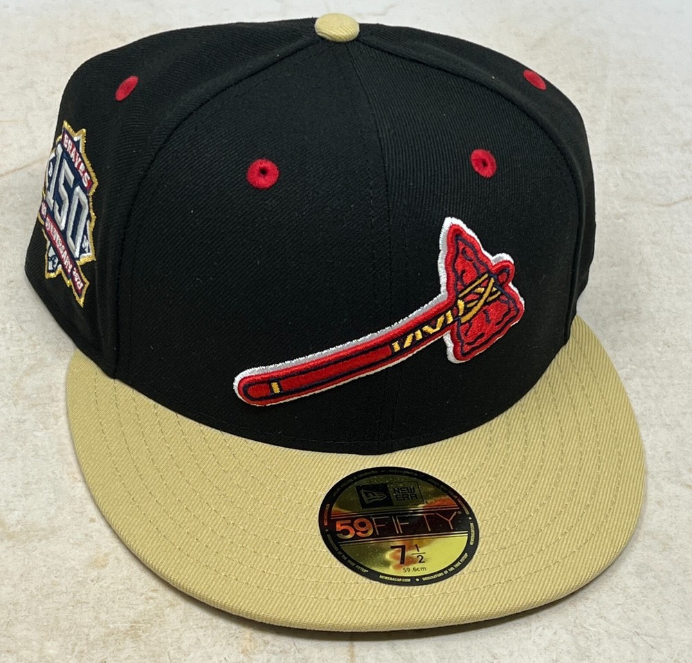 New Era Atlanta Braves 59FIFTY Big Easy  150 Year Anniversary Patch Size 7 1/2-image