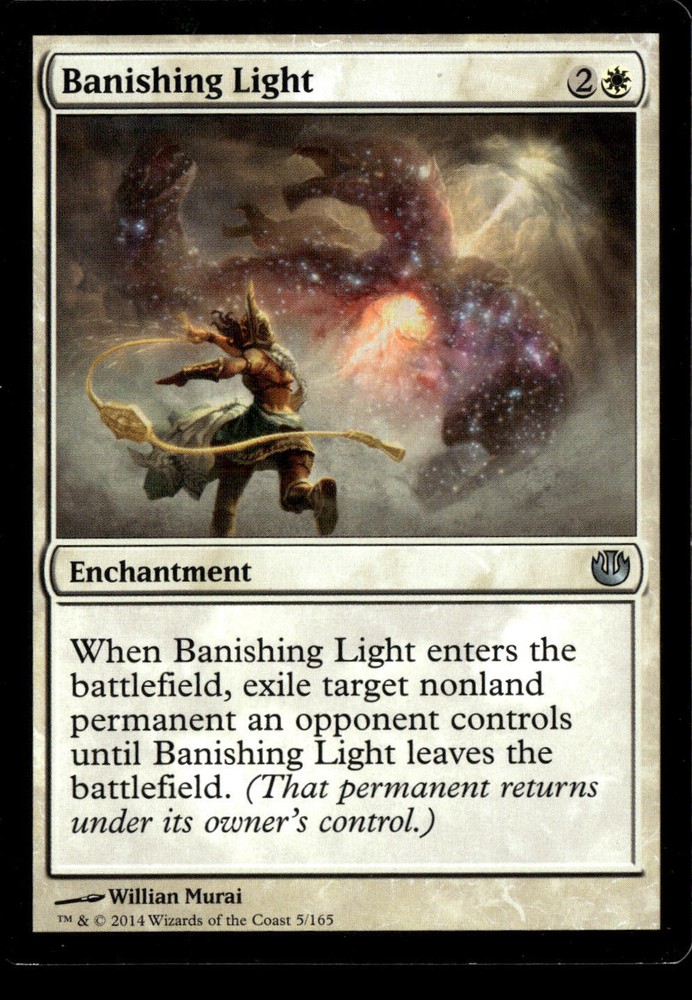 Journey Into Nyx MTG Banishing Light White Card #5 Magic the Gathering  