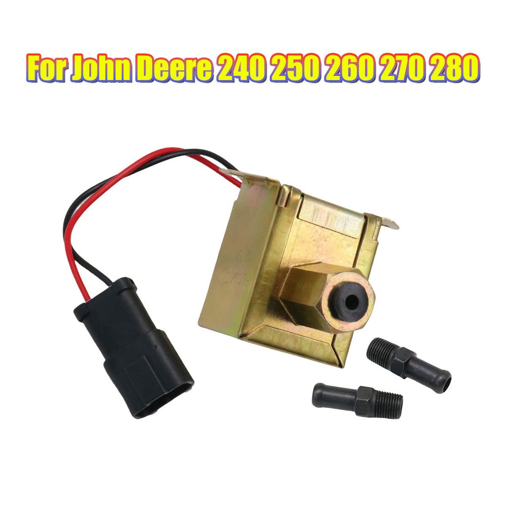 12V Fuel Pump KV13829 Fit John Deere Skid Steer 240 250 260 270 280 Engine 3029