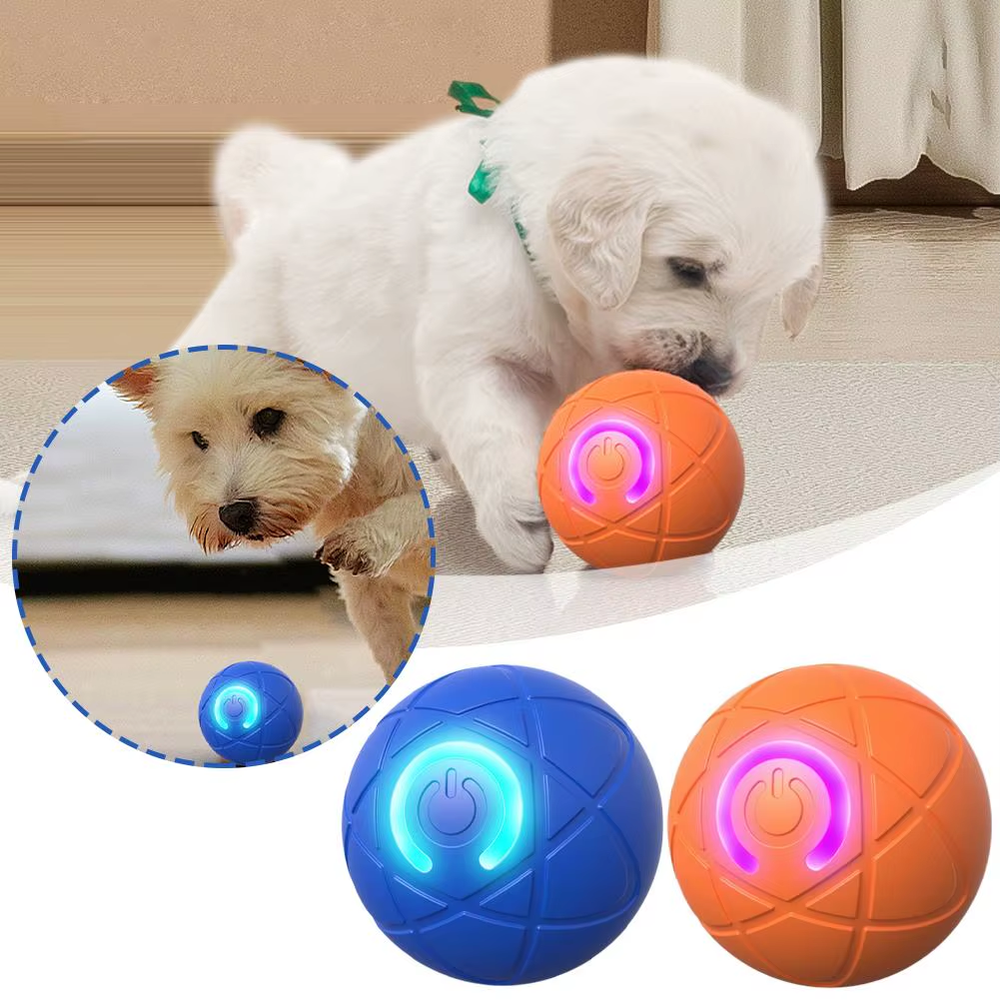NEW Interactive Dog Ball Toy Puppy Touch Activated Smart Rotating Ball