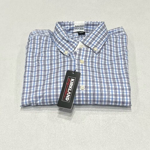 Kirkland Signature Men's Traditional Fit Dress Shirt, Multicolor, 17.5-34/35