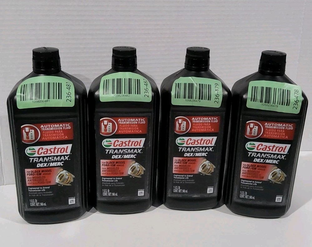 Castrol Transmax Dex/Merc ATF 1Qt Automatic Transmission Fluid 4-Pack New