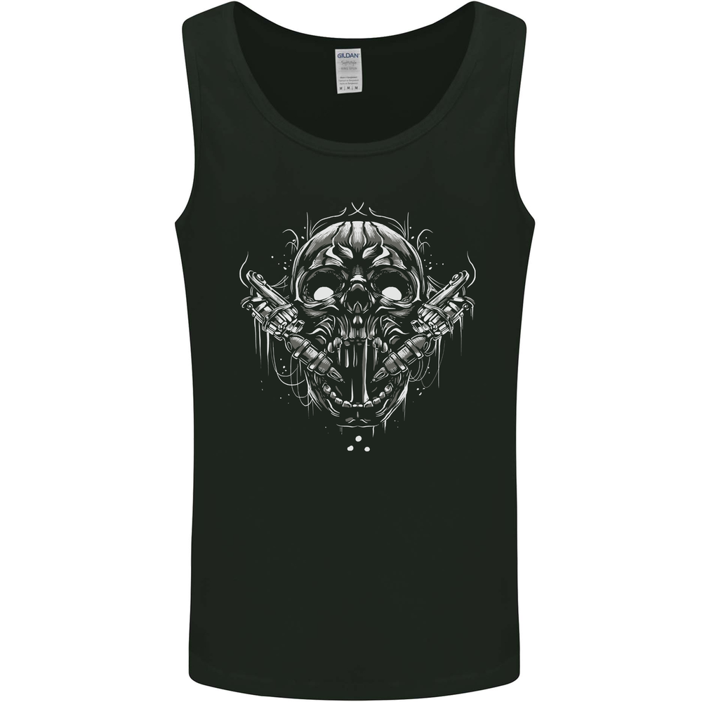 Tattoo Artist Skull Tattooist Mens Vest Tank Top