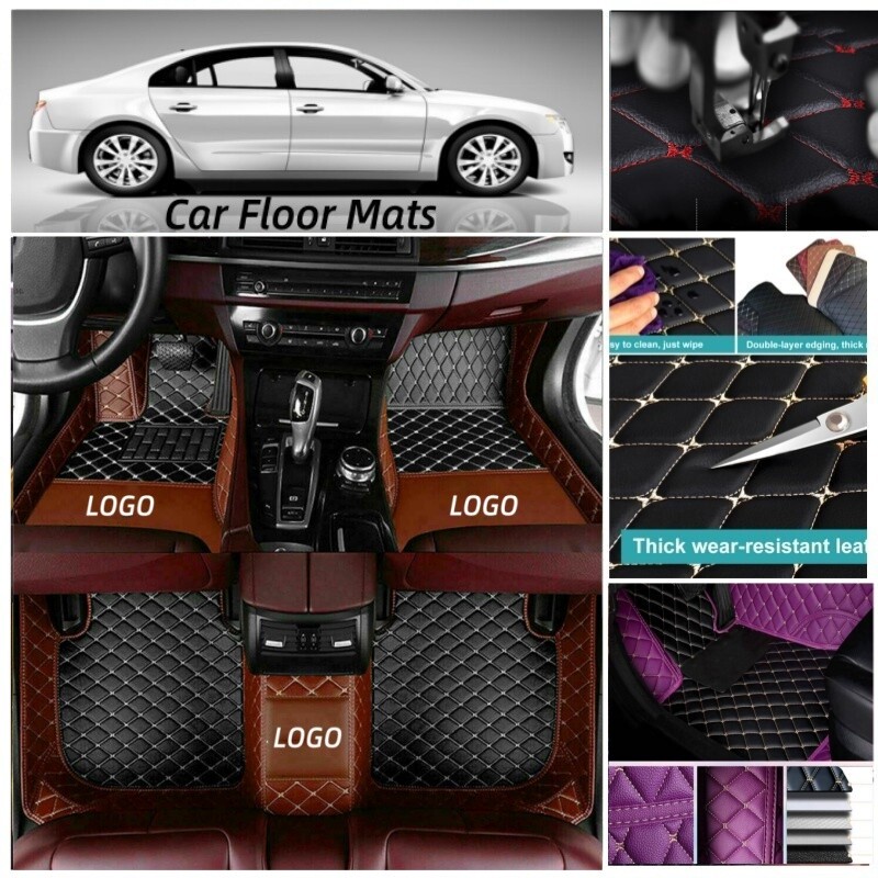 Fit 2021-2025 Volkswagen ID.3-ID.4-ID.6-ID.7 Car Floor Mats PU Leather Carpets