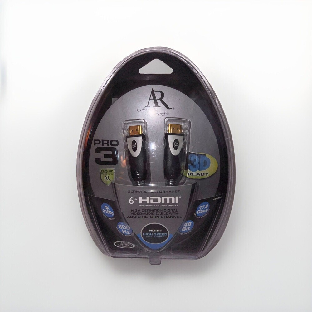 6 FT Acoustic Research PRO 3 High-Speed HDMI Cable