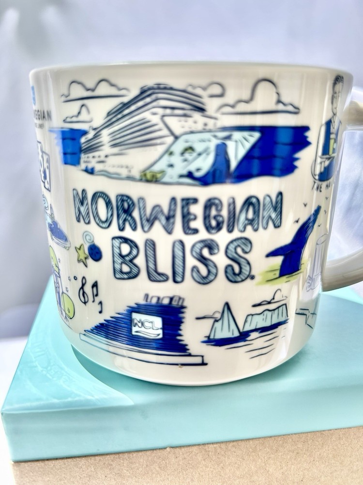 Starbucks BTS Norwegian Cruise NCL Bliss 14 oz Mug New In Box
