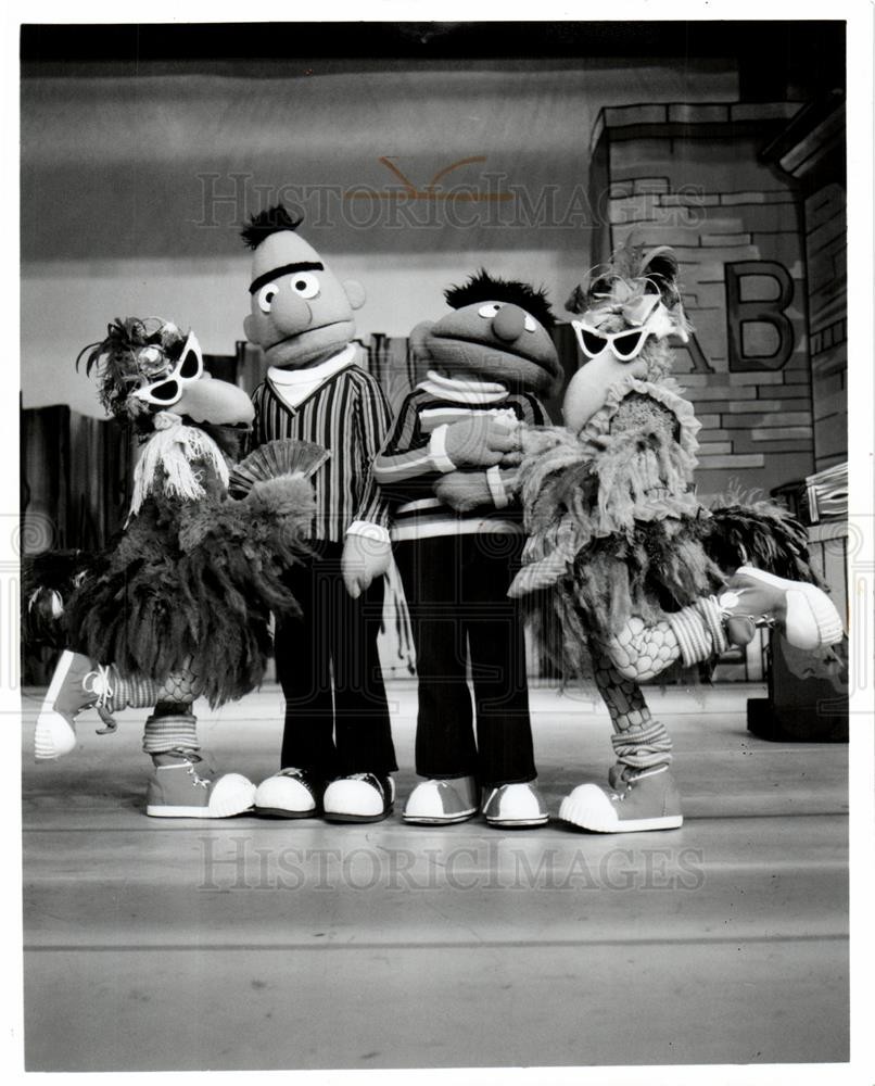 1982 Press Photo Muppets Sesame Street Bert Ernie - dfpb84343
