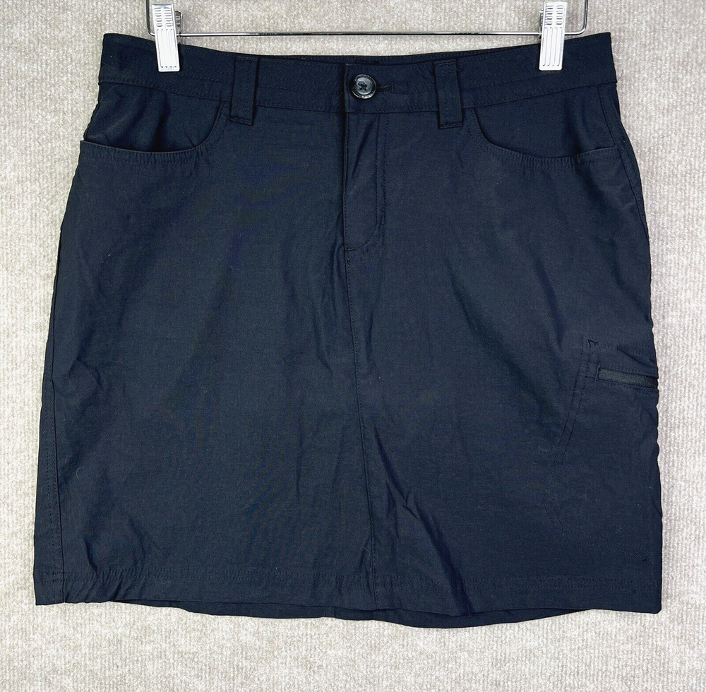 Eddie Bauer Skort Womens Size 6 Black Adventurer 2.0 Active Travel Golf Hiking