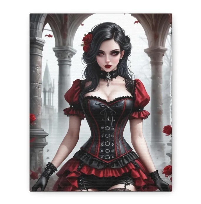 Gothic Enchantress Fantasy Wall Art for Home Decor