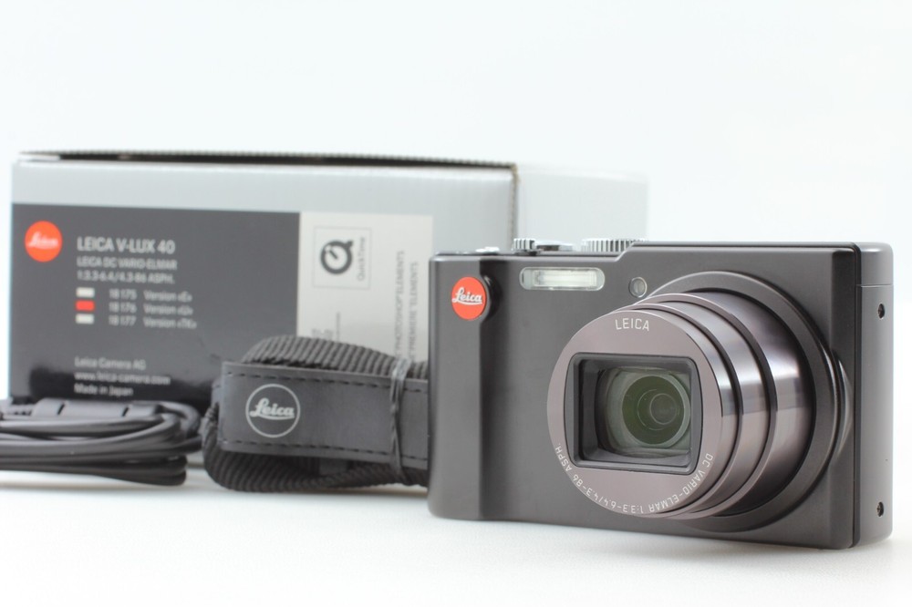 [TOP MINT / BOX] Leica V-LUX 40 Compact Digital Camera 14.1 MP Black Body JAPAN