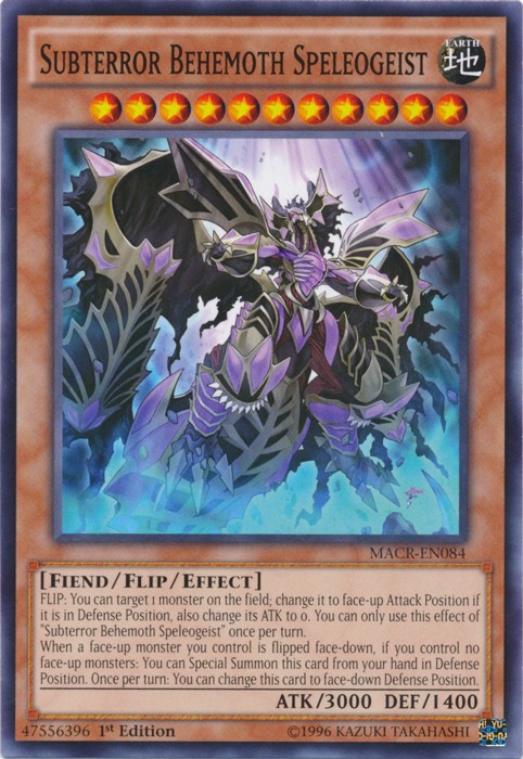 Subterror Behemoth Speleogeist MACR-EN084 Common 1st Edition NM MT Yugioh Card