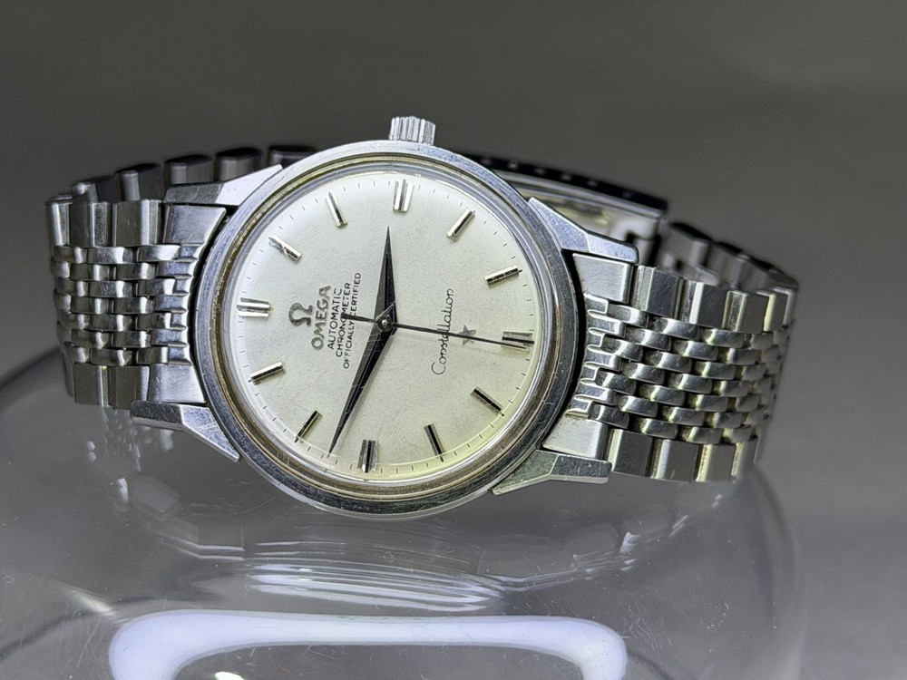 Vintage OMEGA constellation chronometer Automatic Watch with rice bead bracelet