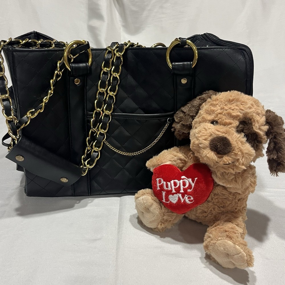 Boots & Barkley Pet Carrier Purse Fashion Tote Chanel Inspired Fancy Dog 🐾