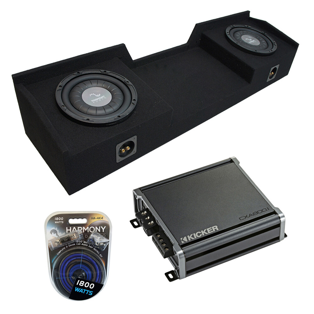 1999-2006 GMC Sierra Ext Cab Dual 12 Sub Box with CXA8001 Amp