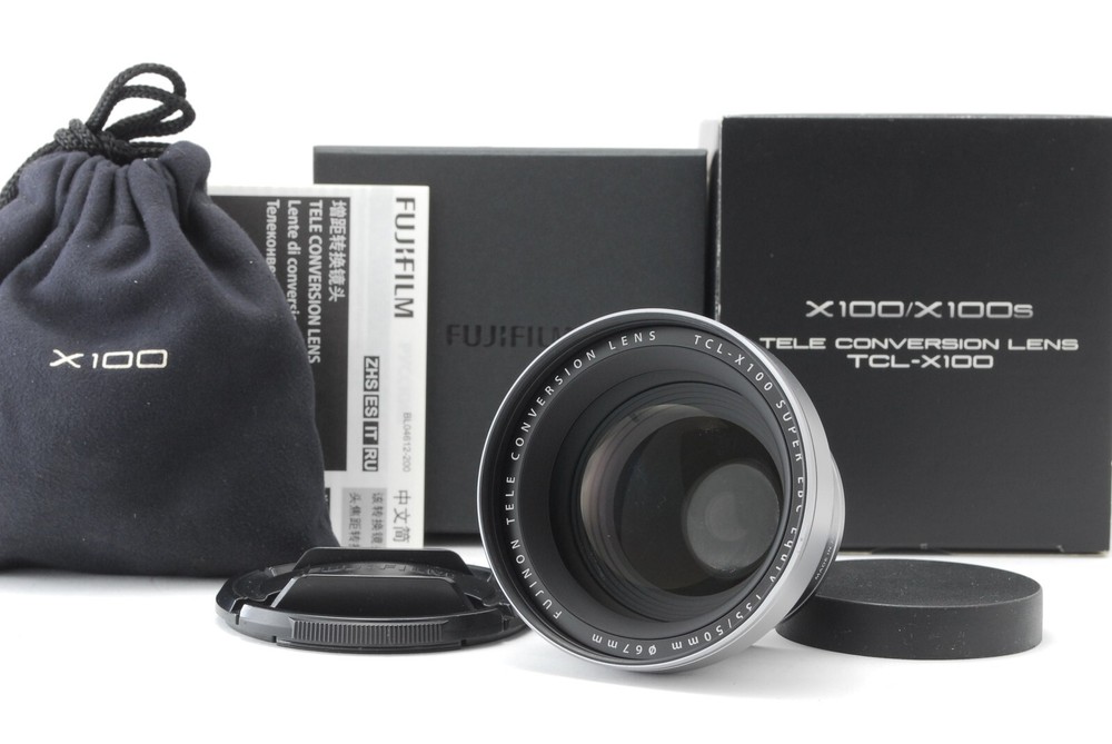 [TOP MINT in Box]Fujifilm TCL-X100 Tele Conversion Lens Silver X100 X100S JAPAN