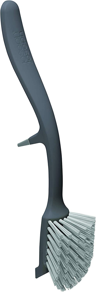 Joseph Joseph Edge Dish Brush with Integrated Sink Rest, Grey