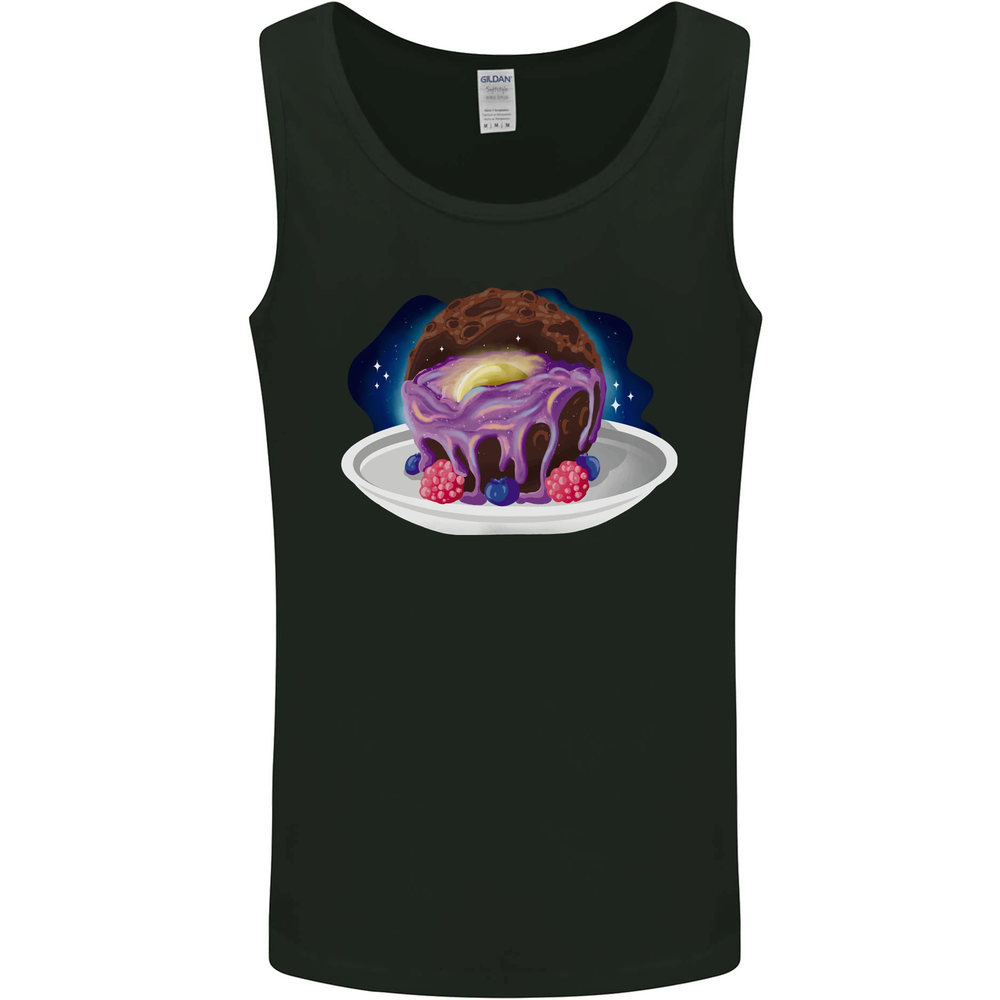 Space Planet Dessert Funny Food Mens Vest Tank Top