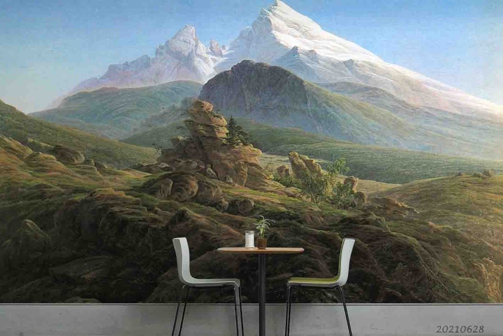 3D Mountains Landscape Wall Murals Wallpaper Murals Wall Sticker