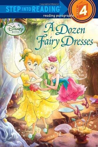 A Dozen Fairy Dresses (Disney Fairies) (Step into Reading) - VERY GOOD