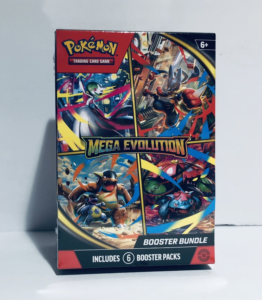 Pokemon TCG: Mega Evolution Factory Sealed Booster Bundle Box 6 Packs