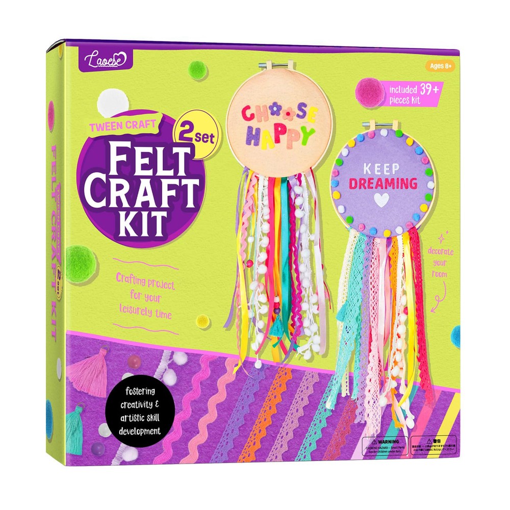 Dream Catcher ' Felt Craft Kits - 2 Set Sewing Kit for Arts and Crafts - Art ...