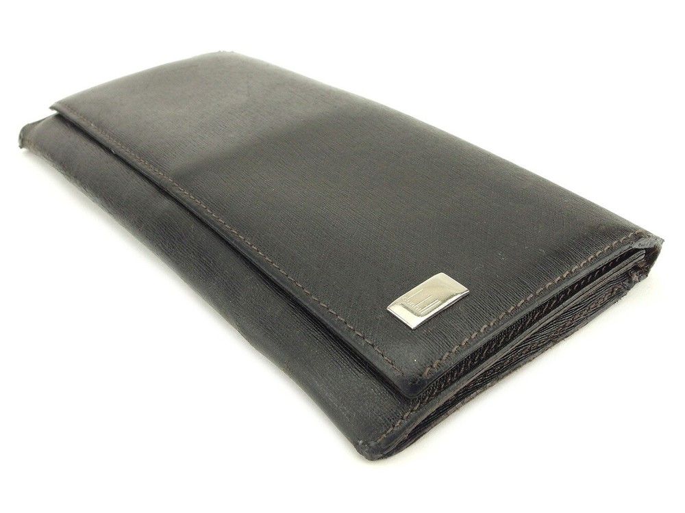Dunhill Purse black Women Authentic secondhand