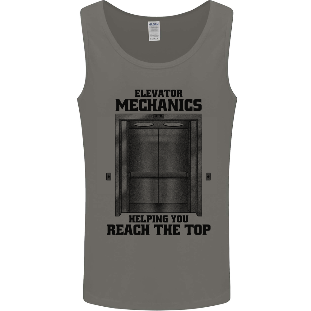 Elevator Mechanic Lift Engineer Mens Vest Tank Top