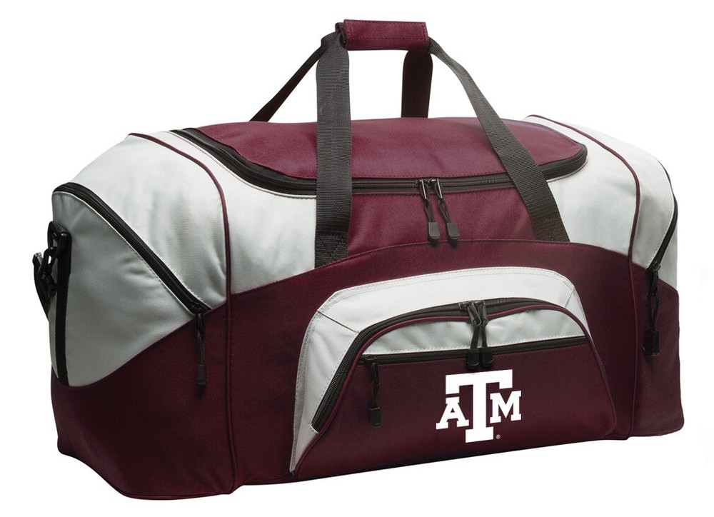 Texas A&M Aggies Duffle Bag for Travel Sports or Gym Gear  