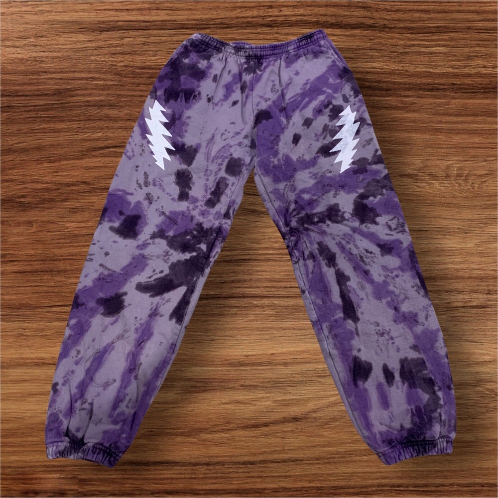 Grateful Dead | Bolt Tie Dye Heavy Weight Fleece Pant | Size XL