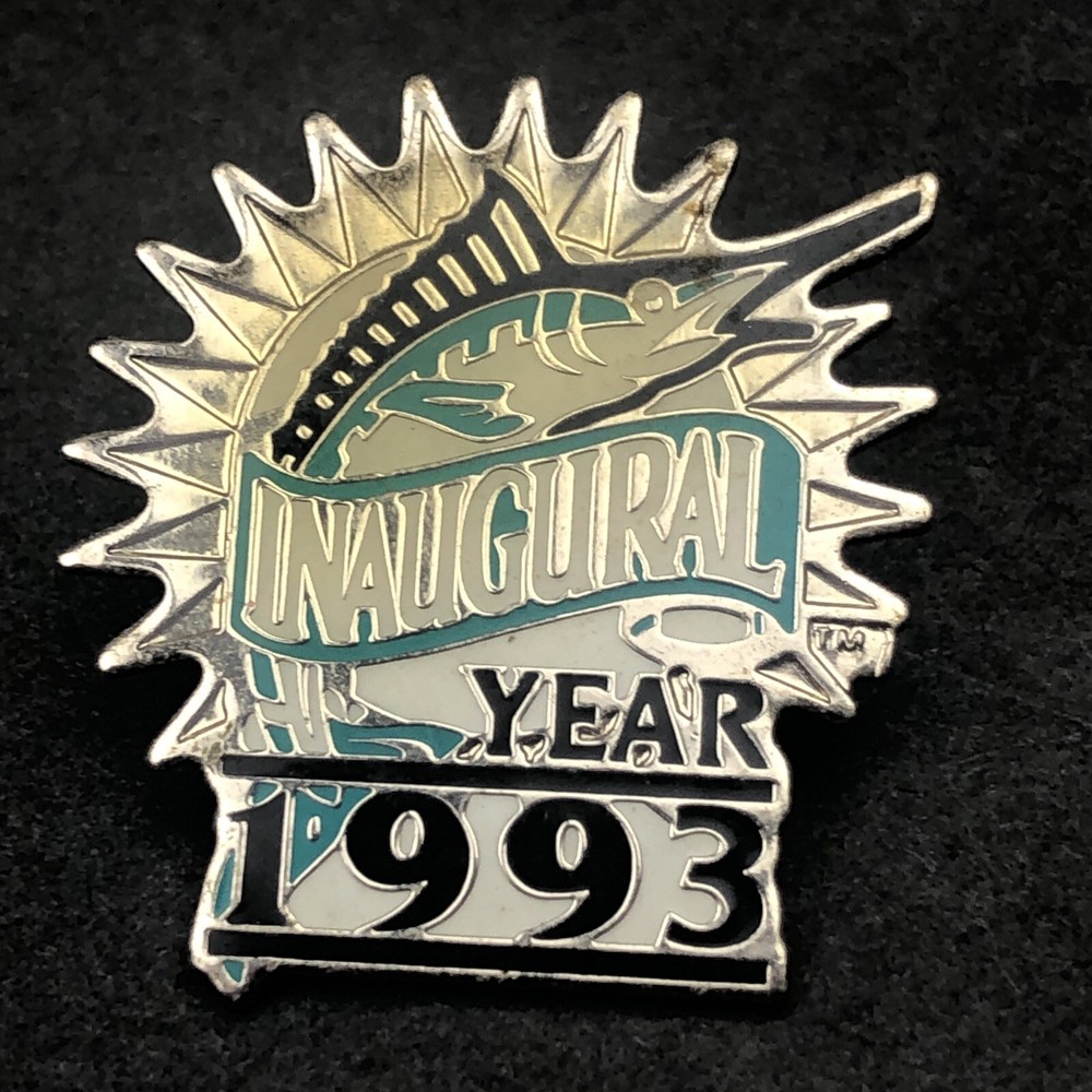 1993 Miami Florida Marlins Inaugural Season Hat Lapel Pin MLB Baseball Sports