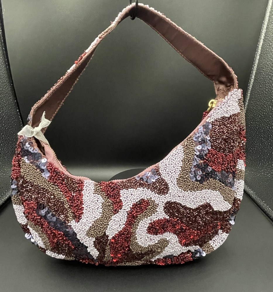 Viral Tik Tok Camouflage Beaded Bag