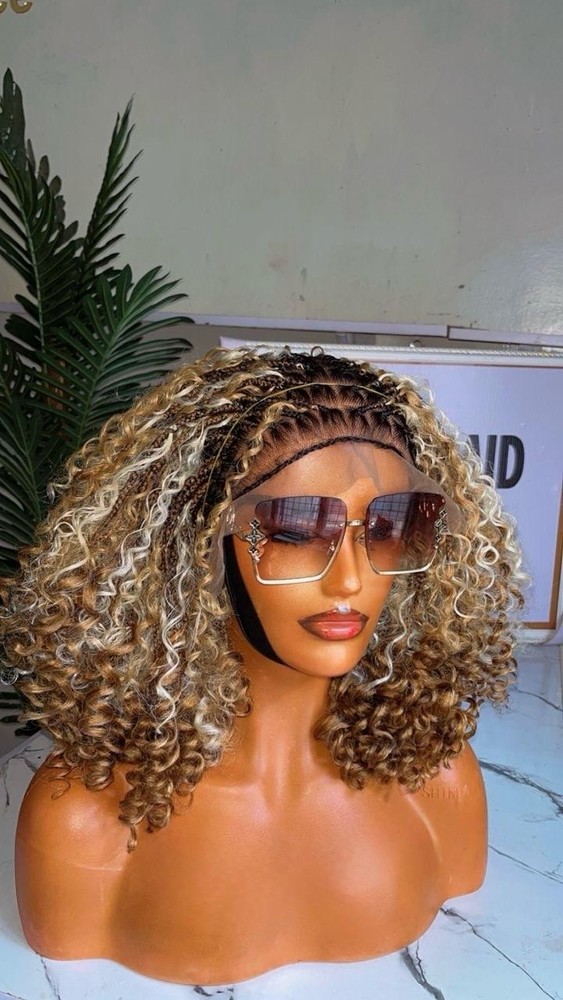 Ready To Ship Next Day Frontal Braided Wig