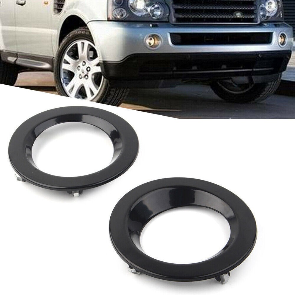 2pcs Fog Light Lamp Bezel Cover Ring For Land Rover Range Rover 06-09 Primer Blk