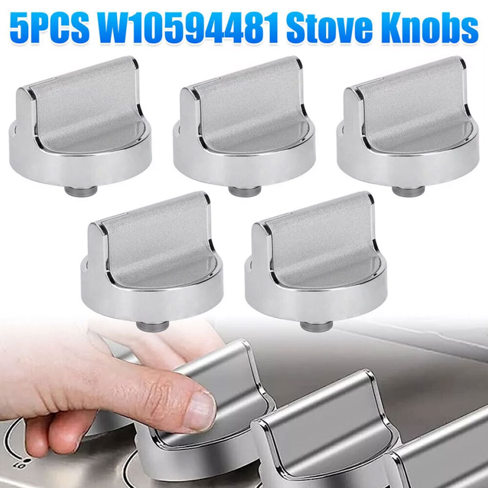 Whirlpool Gas Range Stove Knobs 5-Pack Replacement W10594481