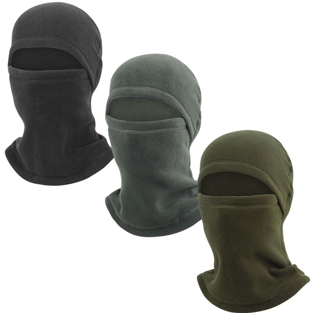 3 Pieces Full Face Cover Winter Warm Fleece Balaclava Face Mask, Soft Winter ...